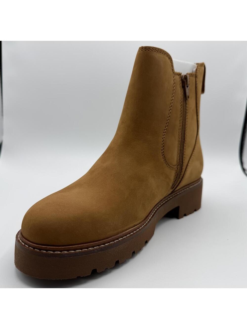 Samuel Hubbard Made in Portugal Van Ness Chelsea Boots Nubuck Size 7.5 Tan W1500 - Picture 8 of 11
